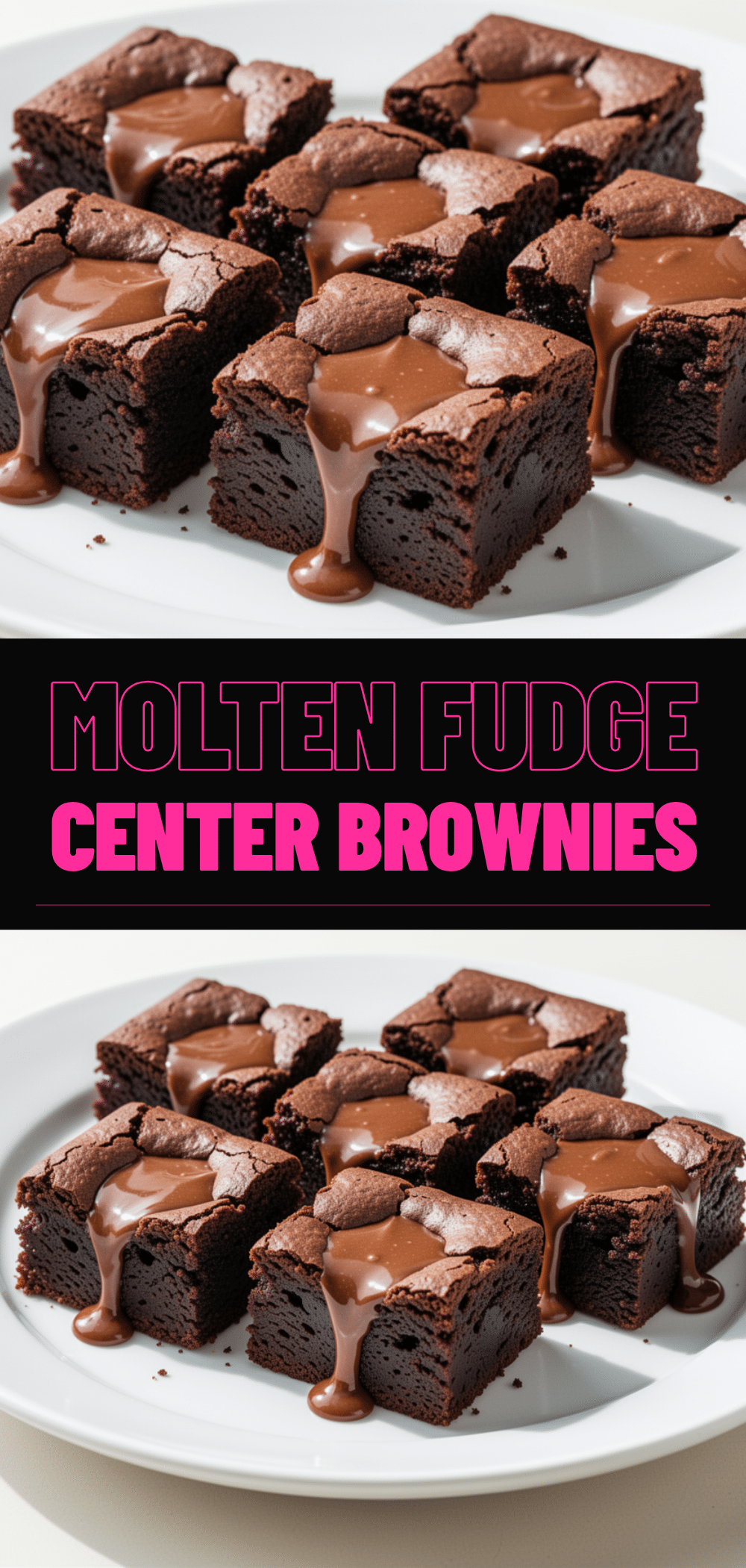 Molten Fudge Center Brownies: Best Easy Recipe 5 Molten Fudge Center Brownies recipe