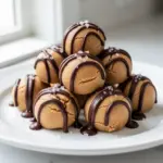 no bake peanut butter bites - featured image
