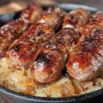 Oktoberfest Beer Brats in Slow Cooker - featured image