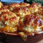 Old Fashioned Peach Cobbler - featured image