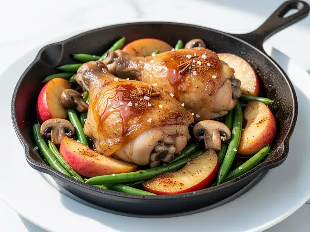 one-pan apple chicken skillet - featured image