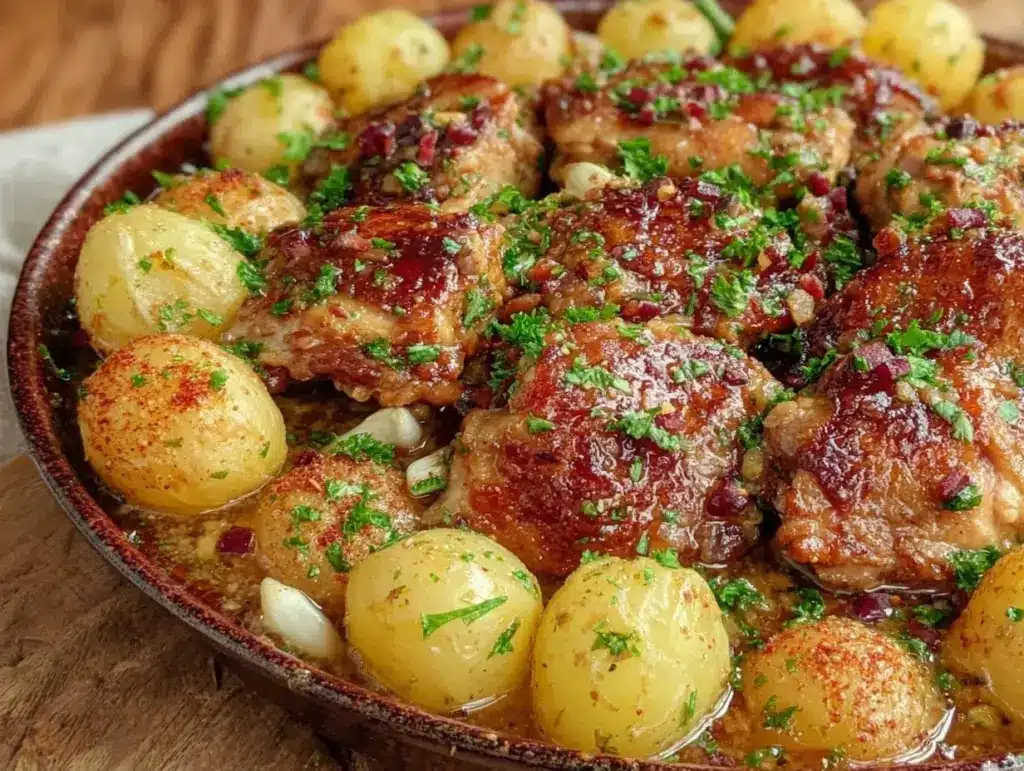 One-Pan Garlic Butter Chicken and Potatoes - featured image