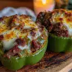 Philly Cheesesteak Stuffed Peppers - featured image