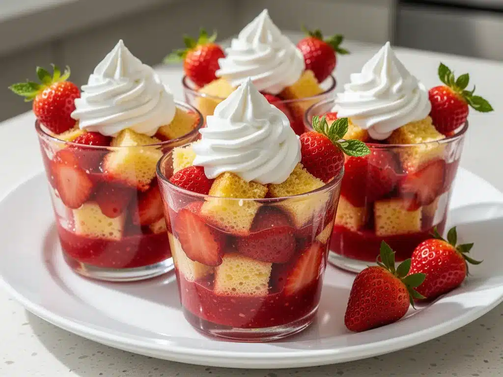 Quick Strawberry Dessert Shortcake Cups: 5-Minute Summer Treat 4 quick strawberry dessert shortcake cups preparation steps