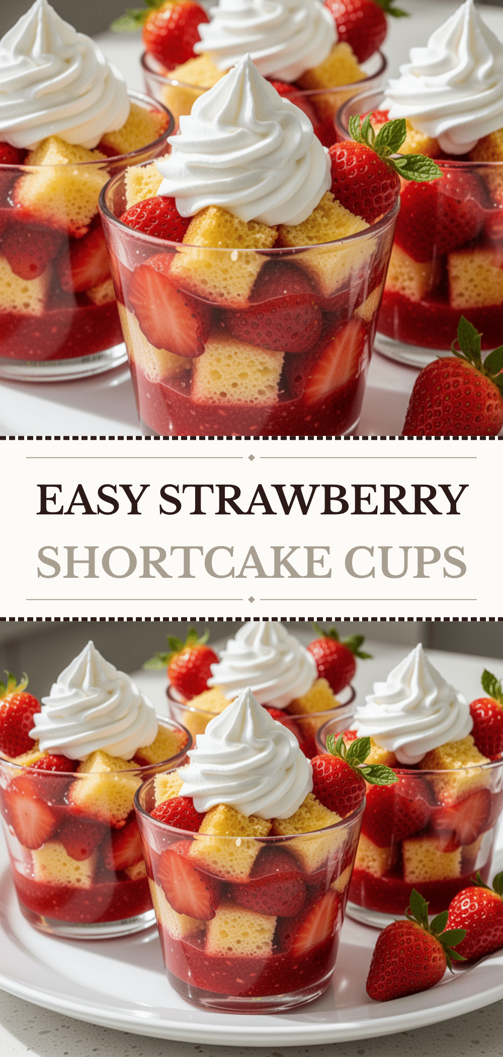 Quick Strawberry Dessert Shortcake Cups: 5-Minute Summer Treat 5 quick strawberry dessert shortcake cups recipe