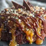 Reeses Poke Cake - featured image
