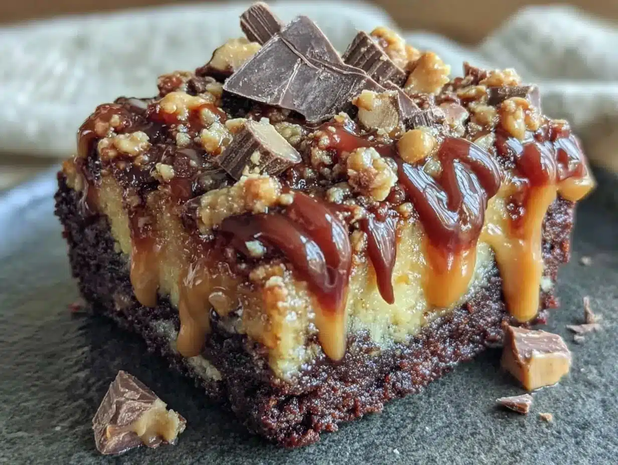 Reeses Poke Cake: Grandmothers Easy Homemade Fudge Drizzle 4 Reeses Poke Cake preparation steps