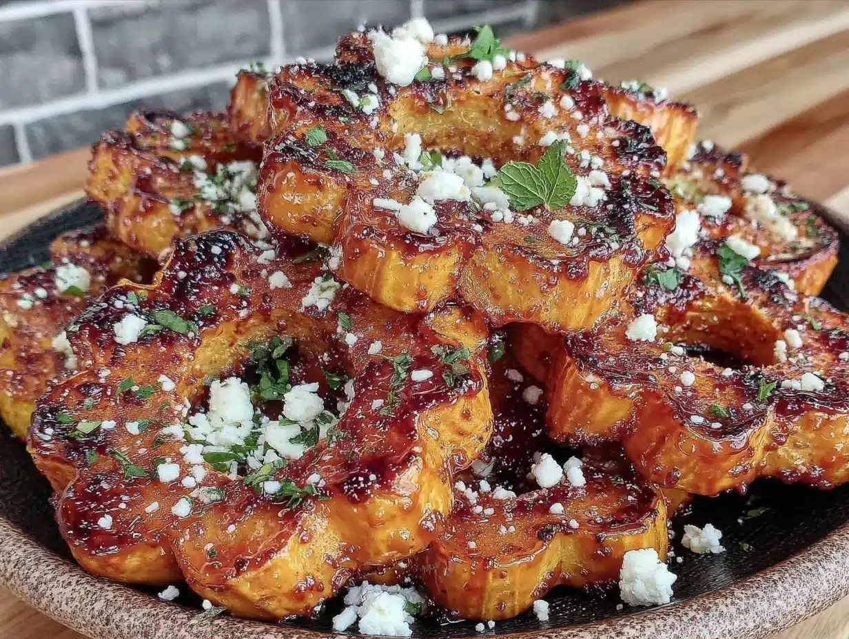 Make-Once Meal Prep: Roasted Delicata Squash with Hot Honey 4 Roasted Delicata Squash with Hot Honey preparation steps