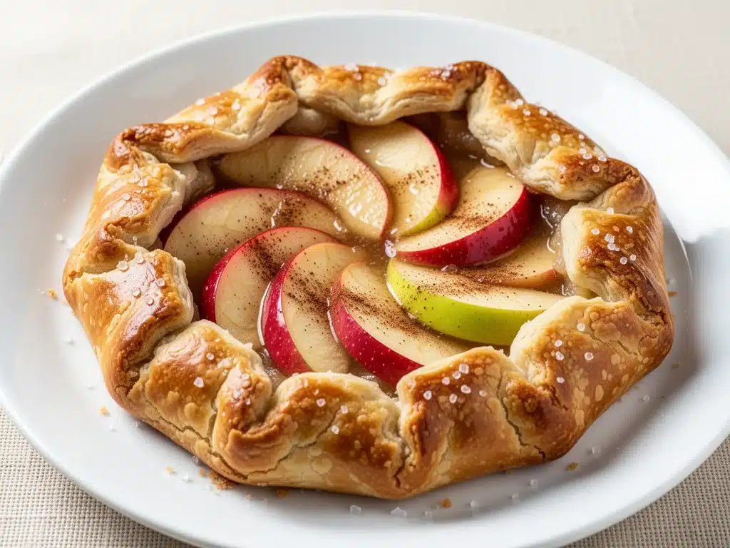 rustic apple galette - featured image