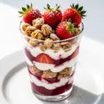 simple strawberry dessert parfaits - featured image