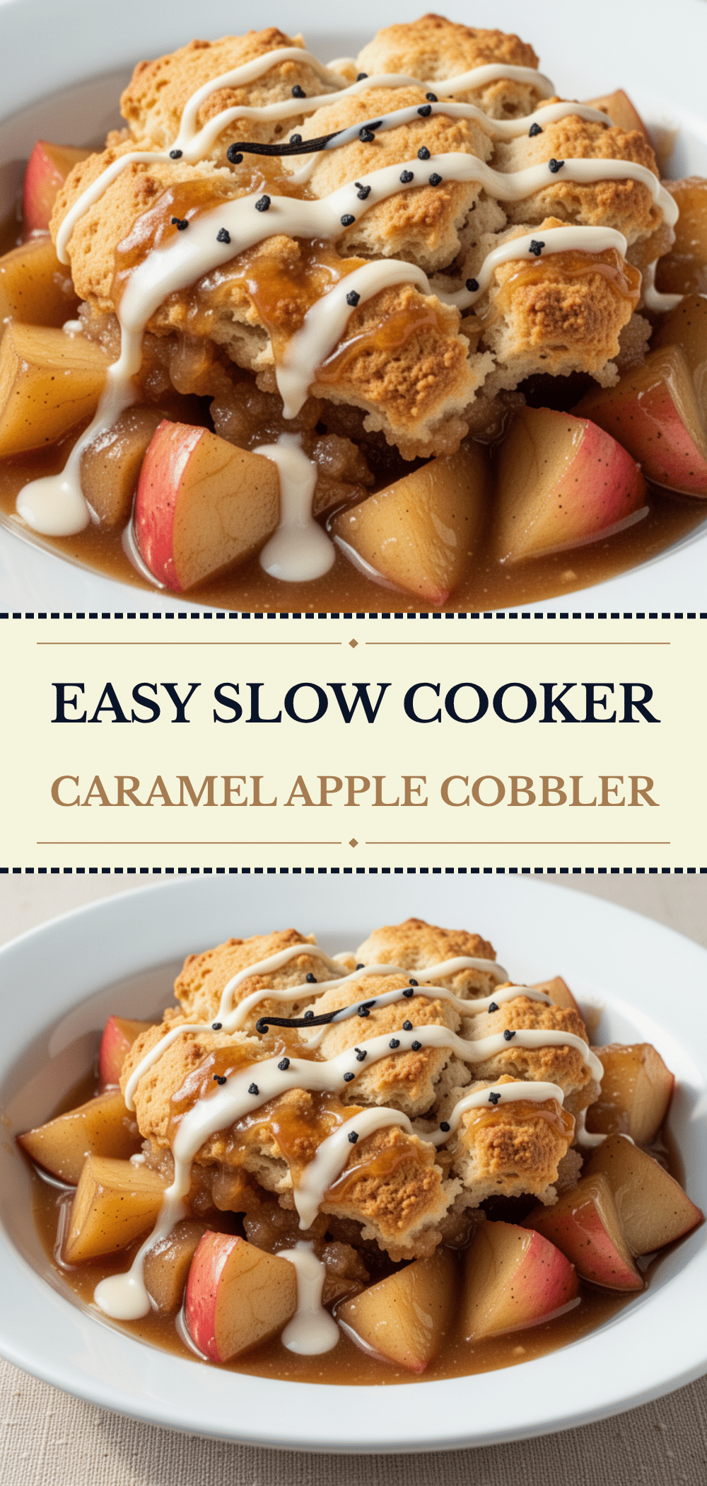 Slow Cooker Caramel Apple Cobbler: Easy Fall Dessert 5 slow cooker caramel apple cobbler recipe