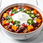 slow cooker pumpkin chili - featured image