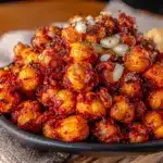 small-batch air fryer chickpeas - featured image