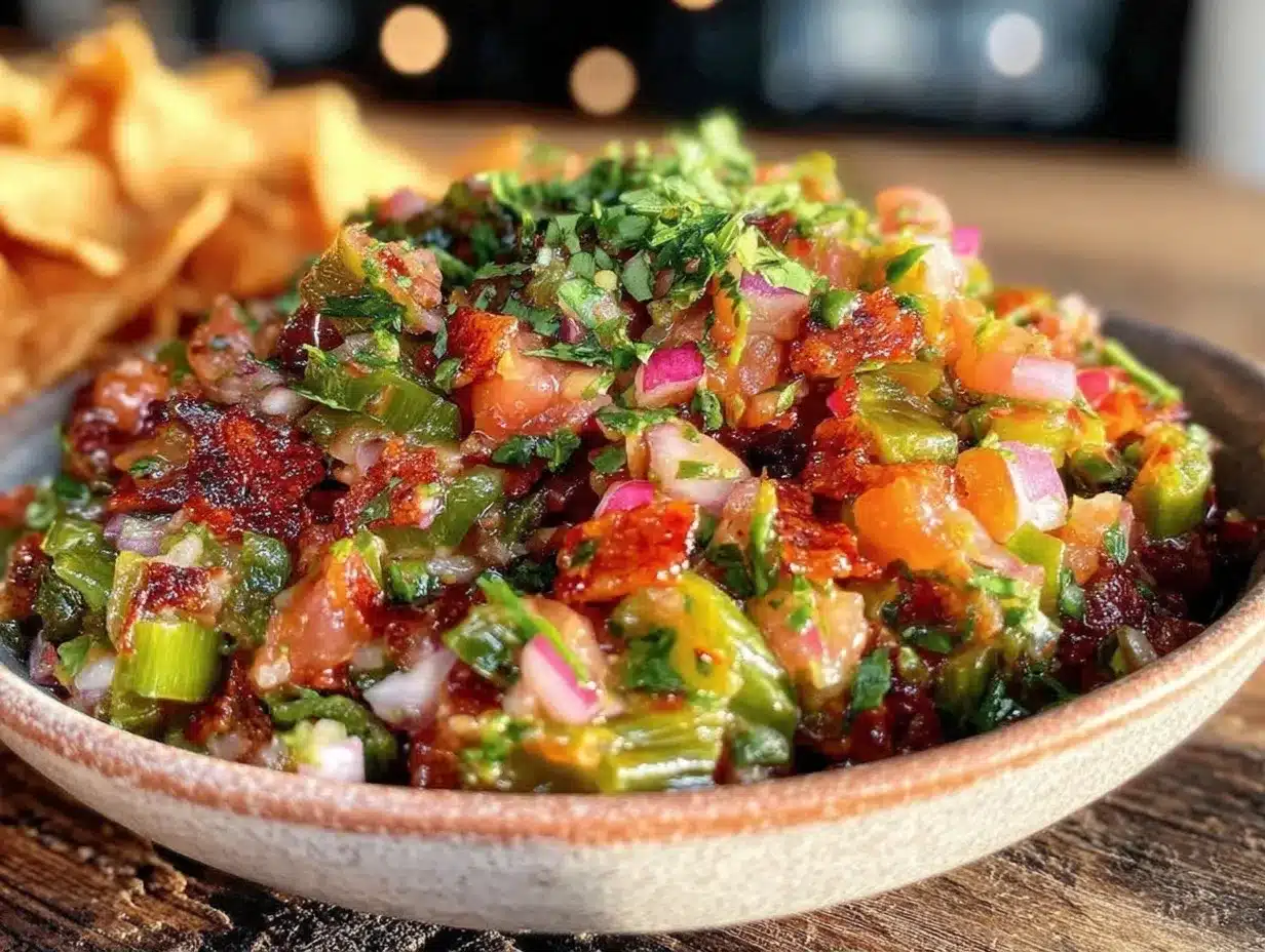 Smoky Roasted Hatch Green Chile Salsa Recipe: 5-Ingredient Fuel 4 Smoky Roasted Hatch Green Chile Salsa preparation steps