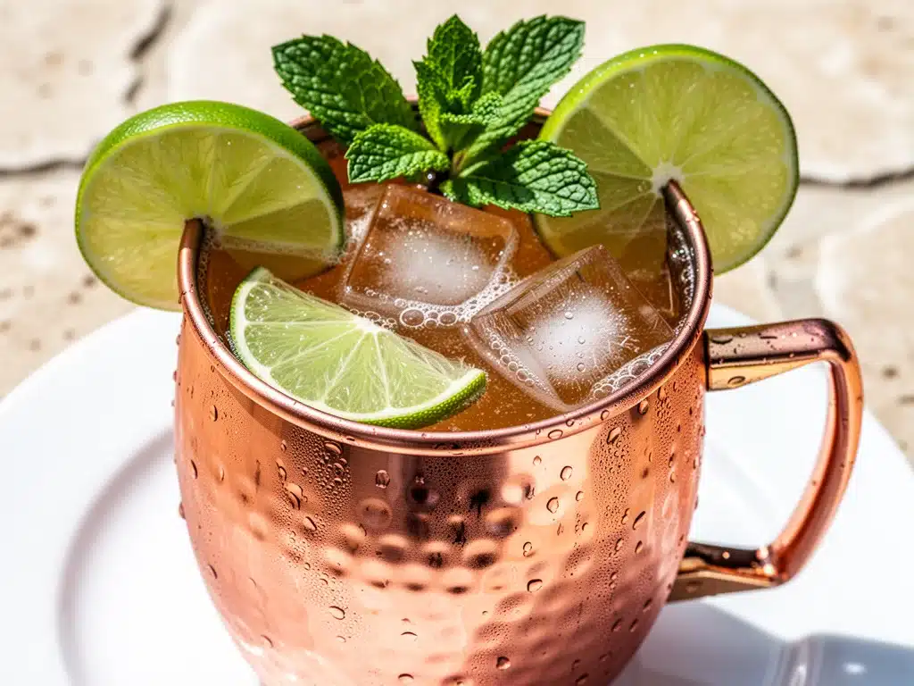 sparkling mule cocktail - featured image