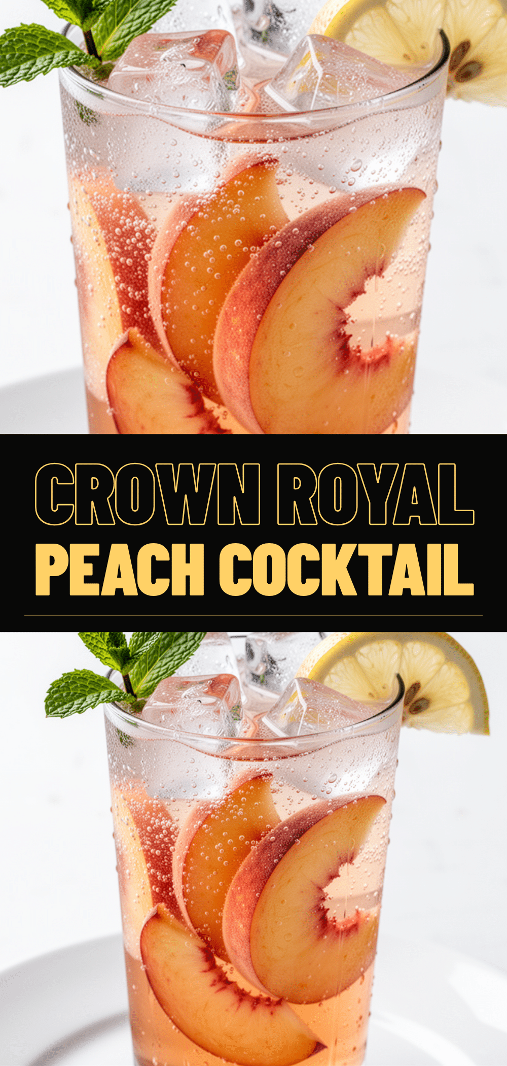 Sparkling Peach Crown Royal Cocktail: Best Easy Summer Drink 5 Sparkling Peach Crown Royal Cocktail recipe