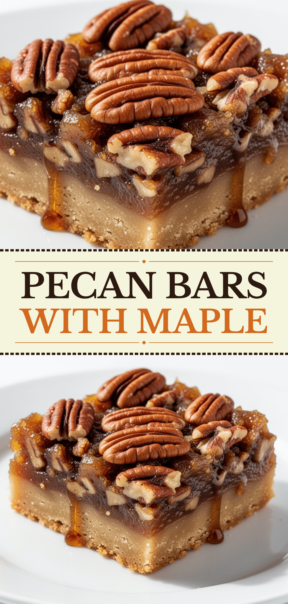 Sticky Maple Pecan Bars: 5-Step Easy Homemade Shortbread 5 Sticky Maple Pecan Bars recipe