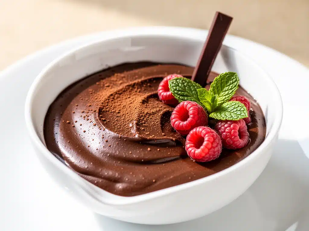 vegan chocolate mousse - featured image
