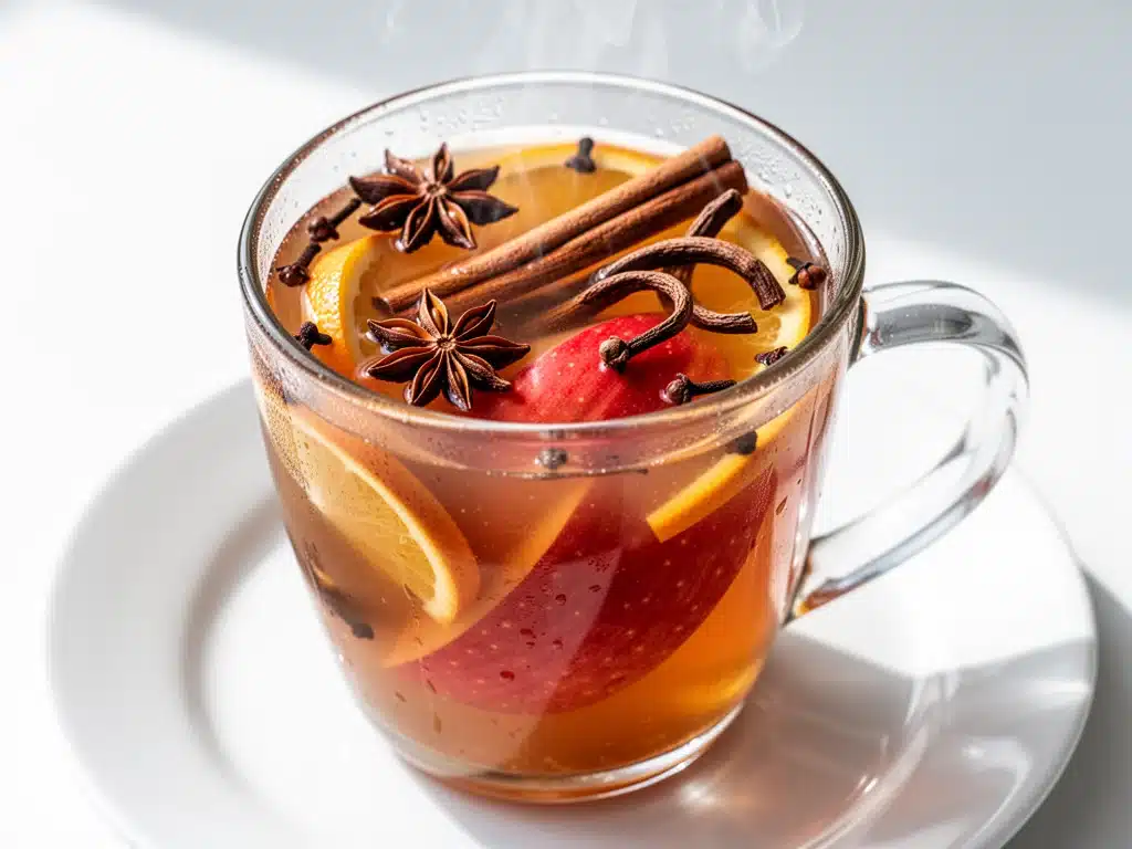 warm mulled apple cider - featured image