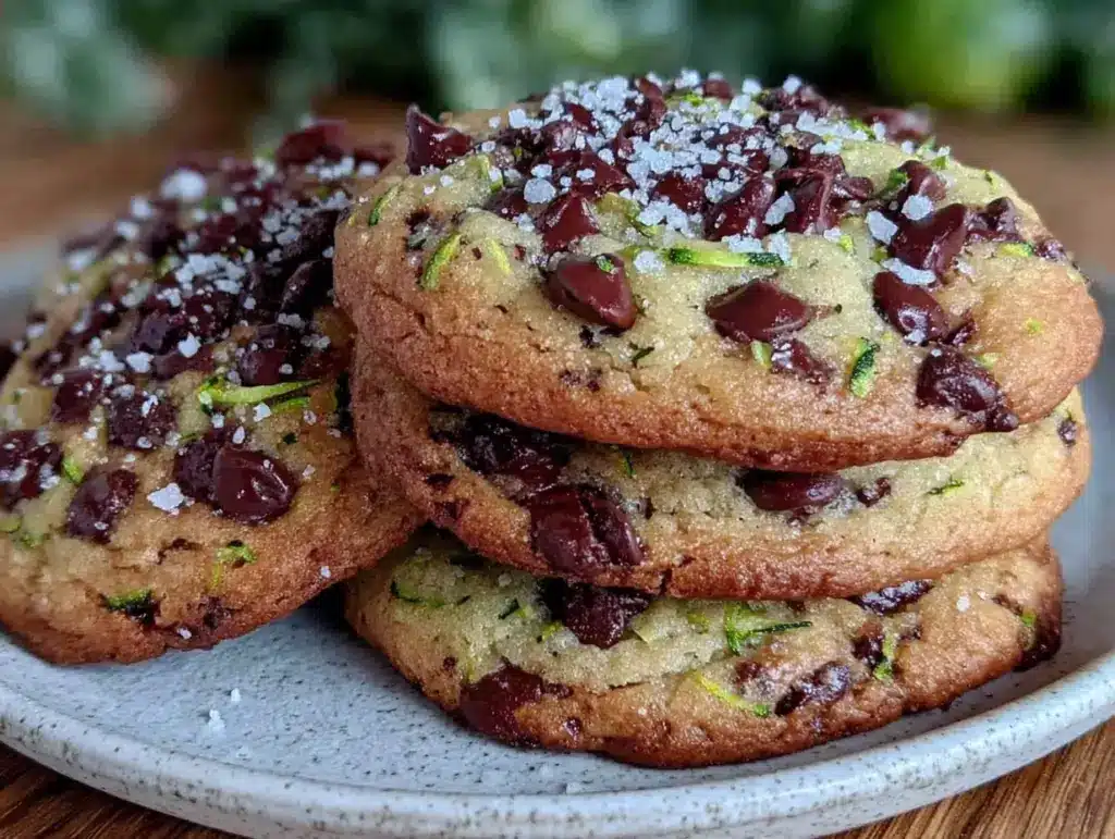 zucchini chocolate chip cookies - featured image